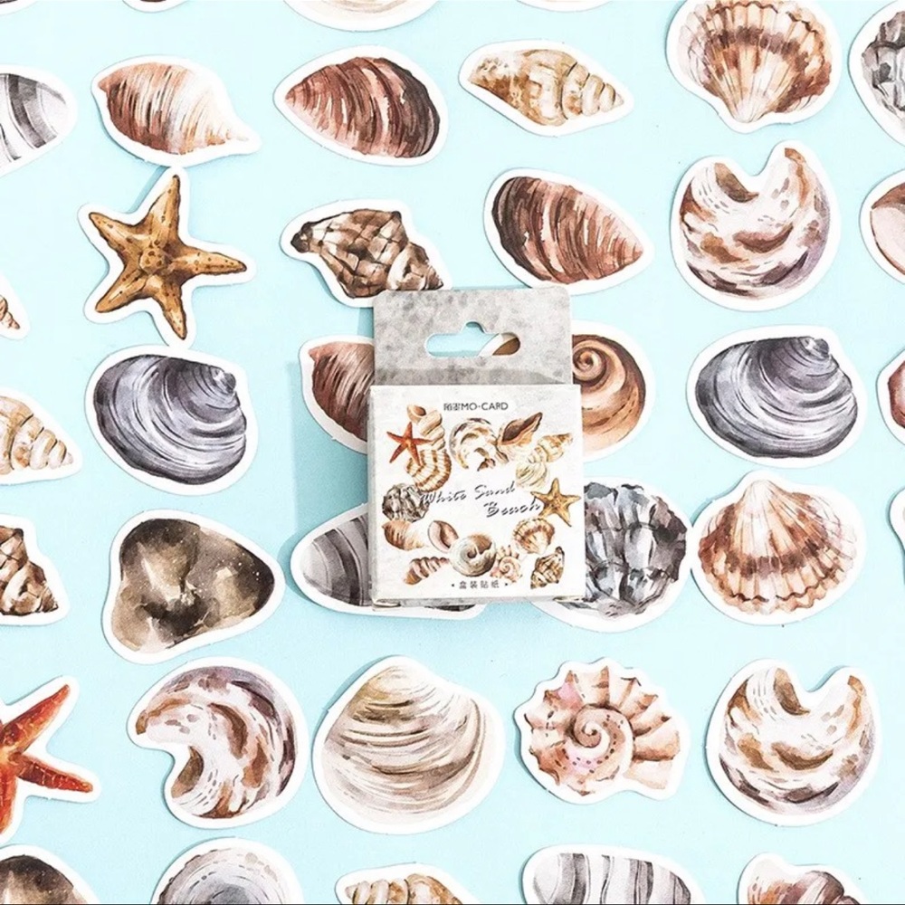 $1 BOX OF SHELL STICKERS. NEW. $1 WITH ANY $10 ORDER OR MORE